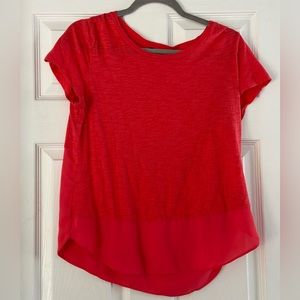 Express t-shirt with silk bottom